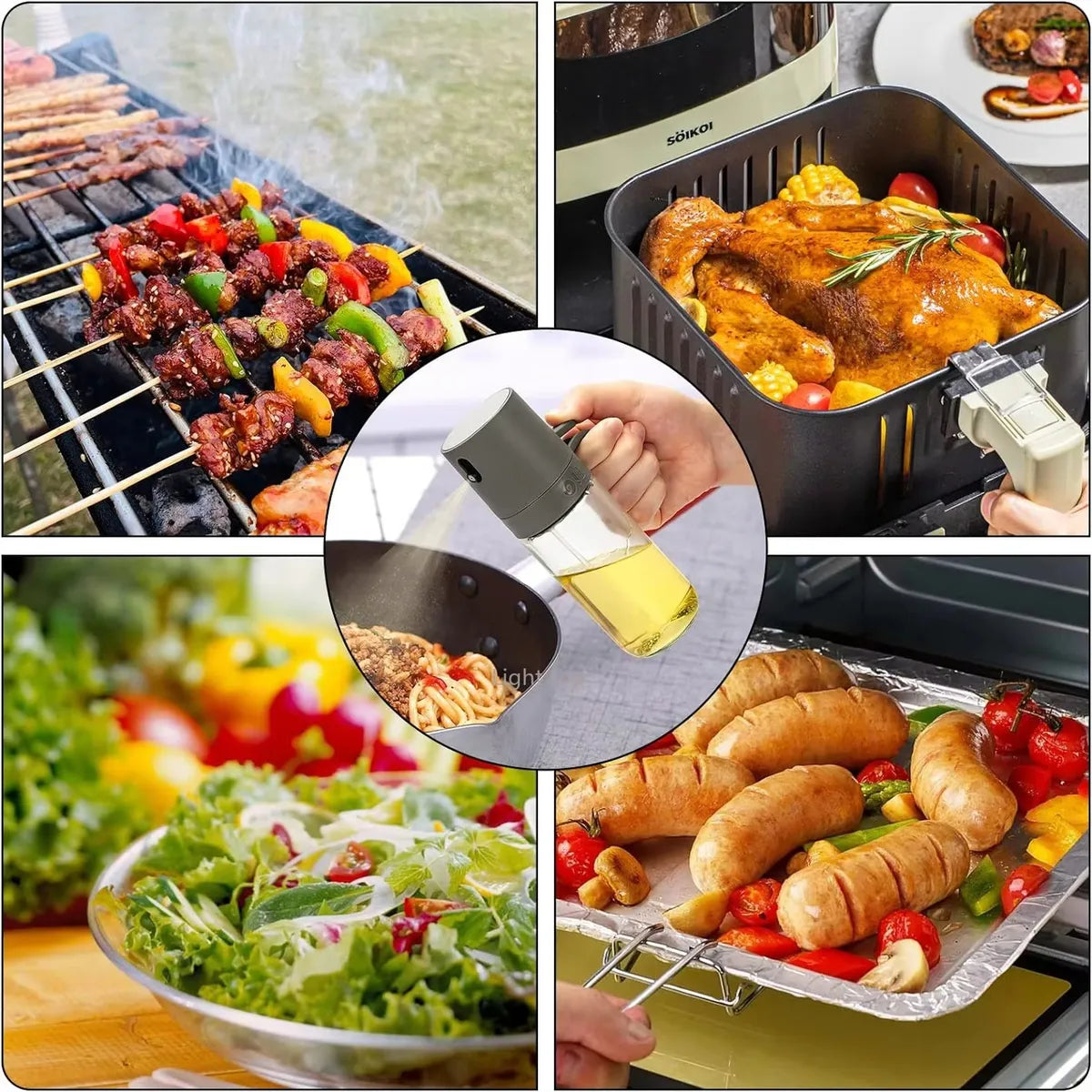 Kitchen Glass Oil Sprayer Bottle