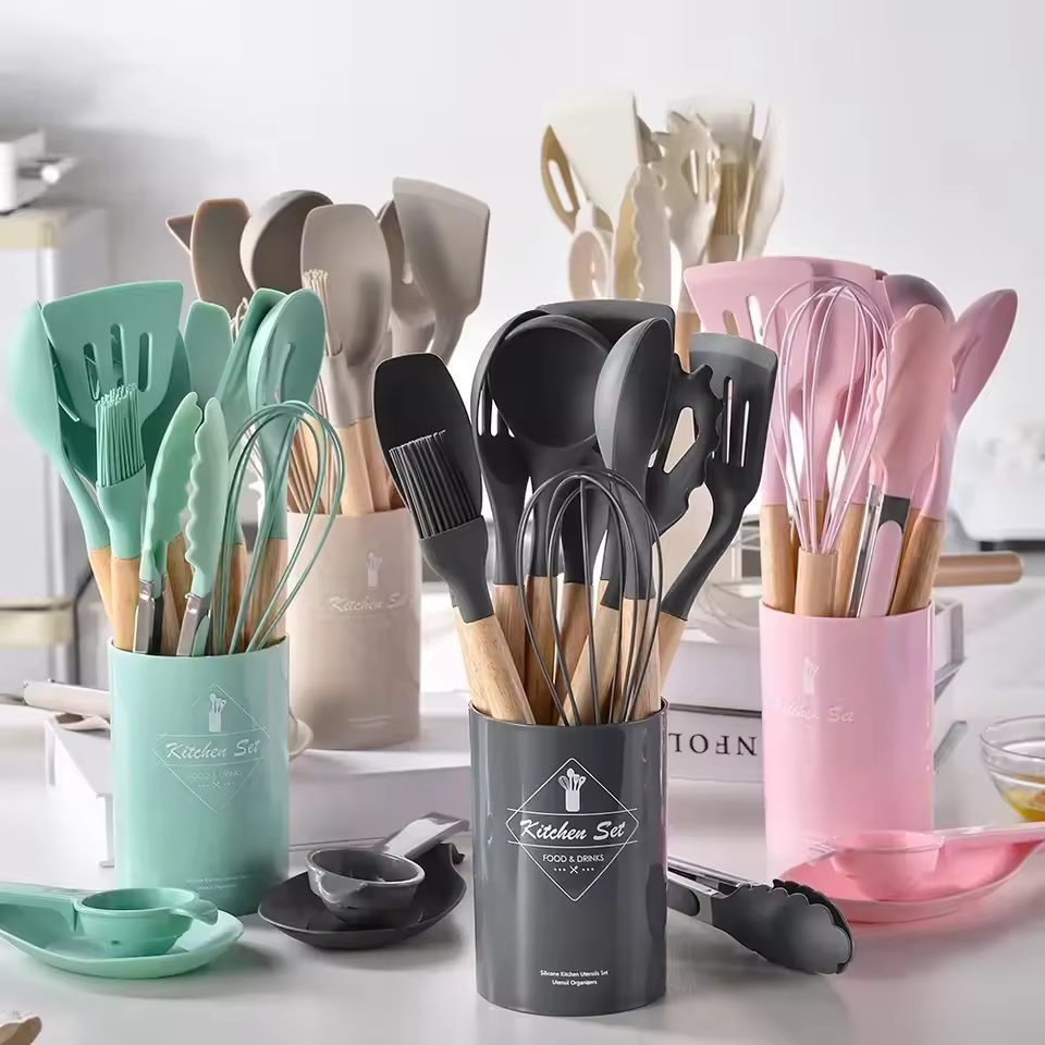 Silicone Kitchen Utensil 12PCS Set