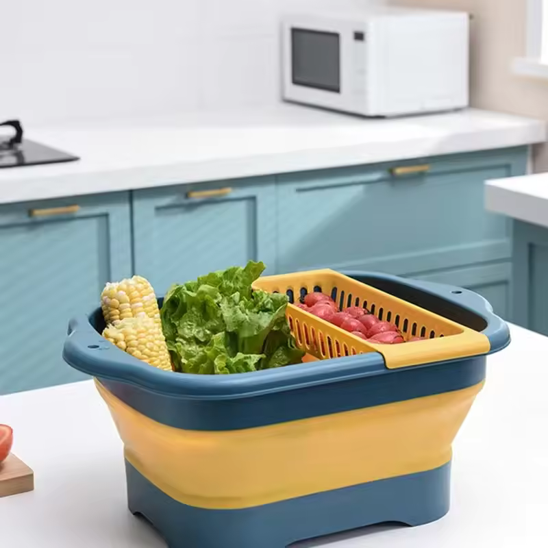 Foldable Silicone Fruit Washing Basket