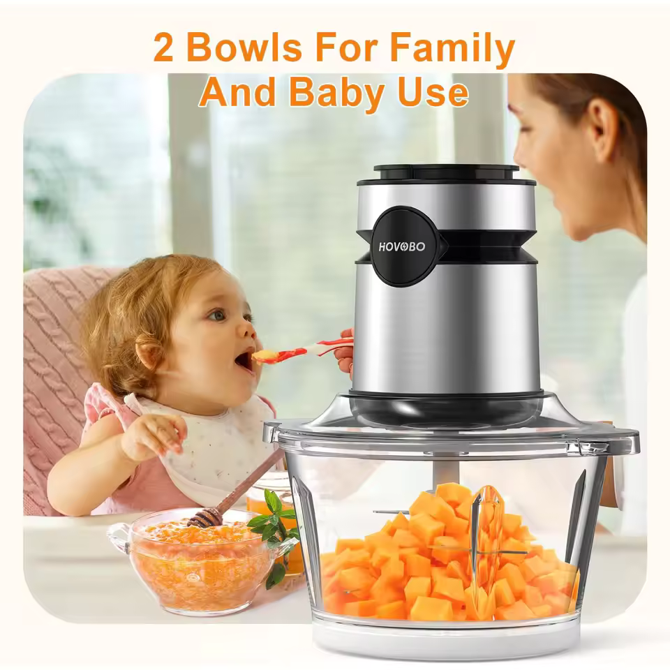 Electric Glass Bowl Food Processor