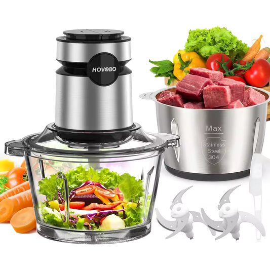 Electric Glass Bowl Food Processor