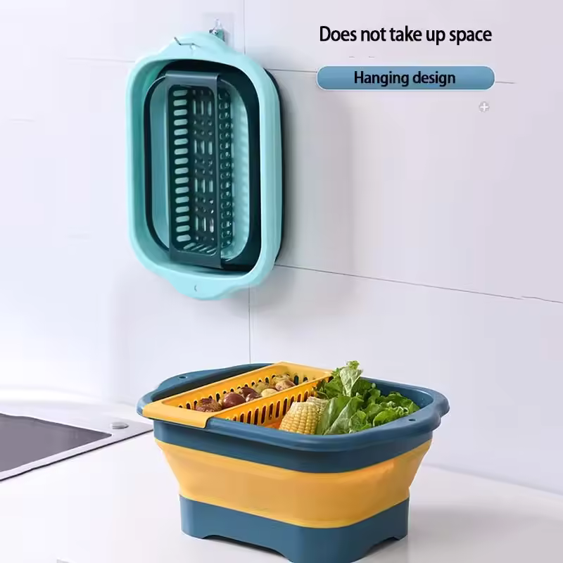 Foldable Silicone Fruit Washing Basket