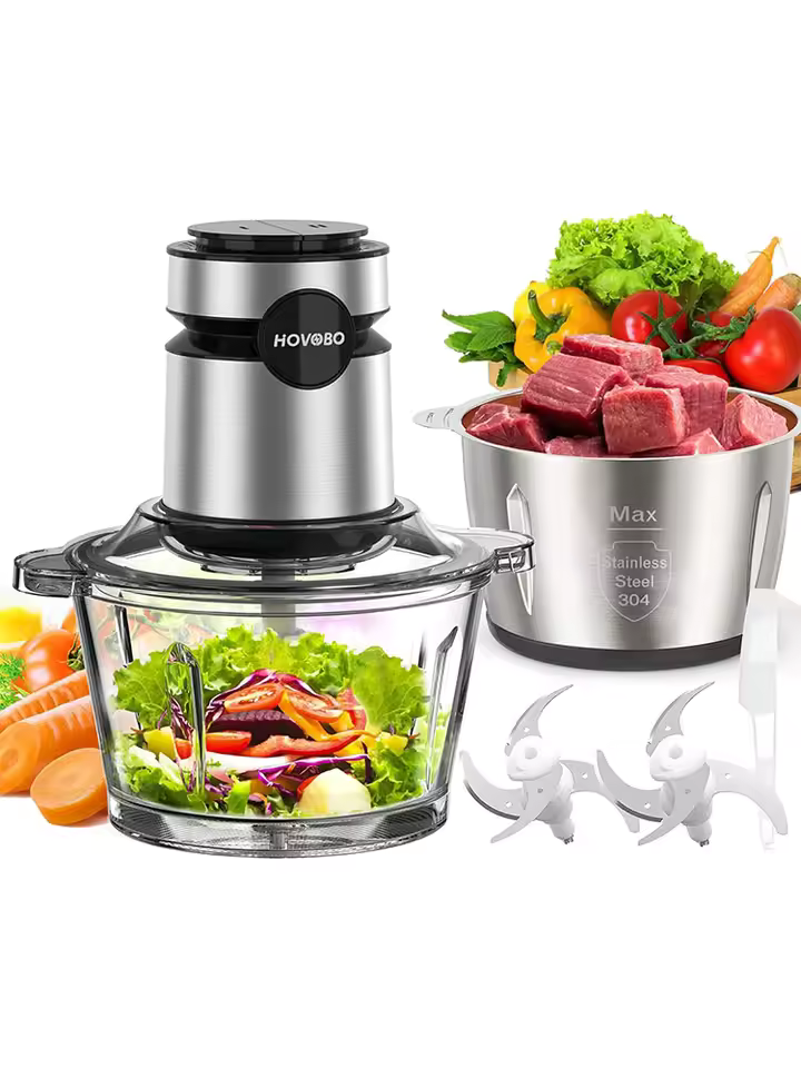 Electric Glass Bowl Food Processor