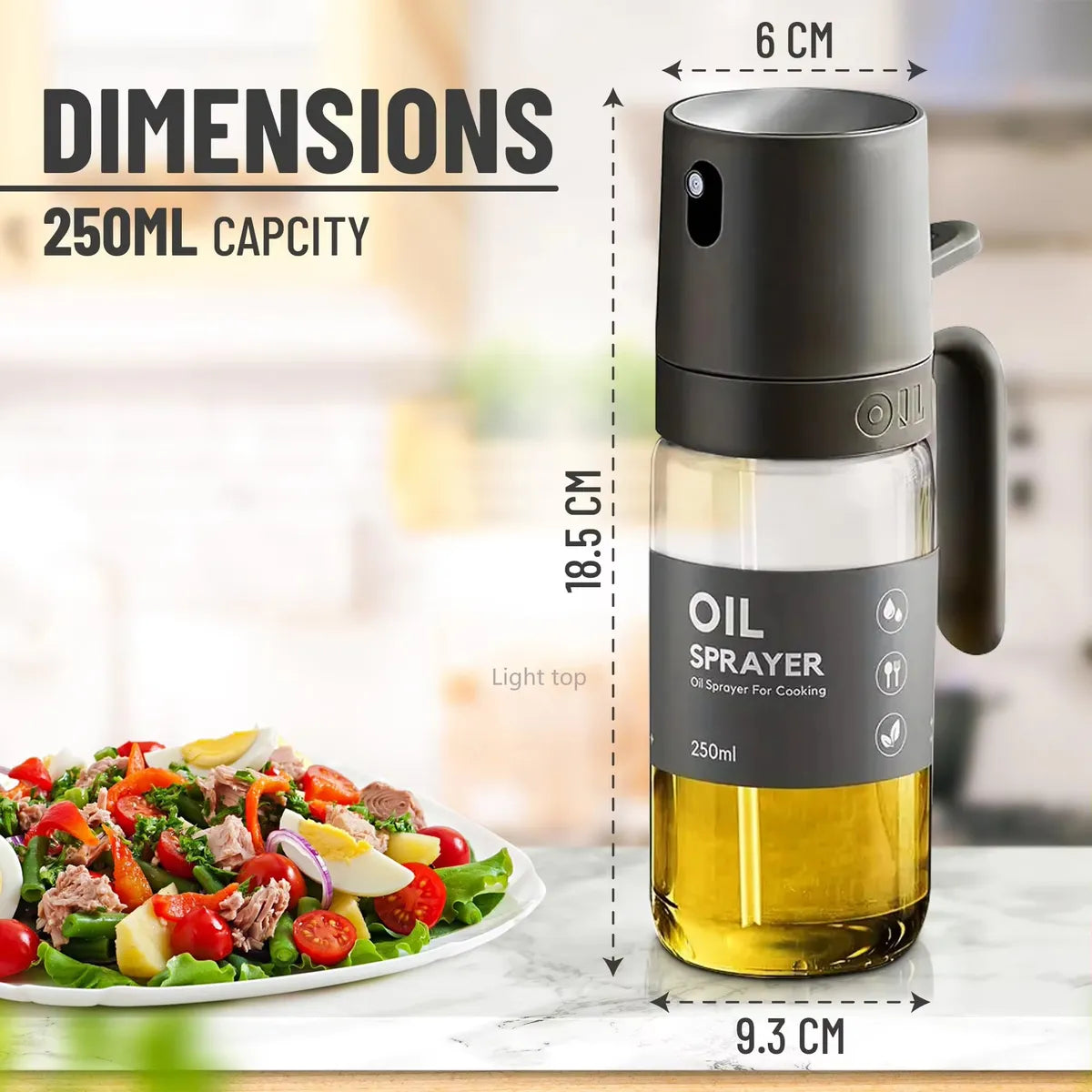 Kitchen Glass Oil Sprayer Bottle